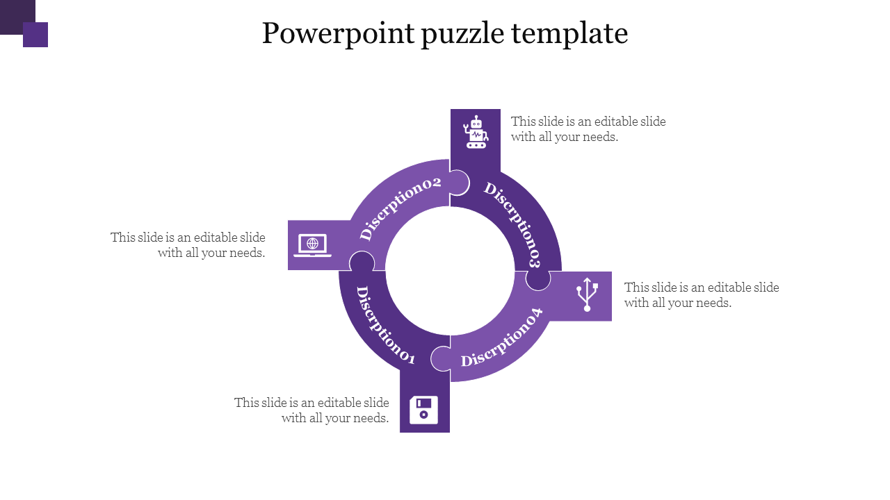 Free - Visionary PowerPoint Puzzle Template and Google Slides Themes